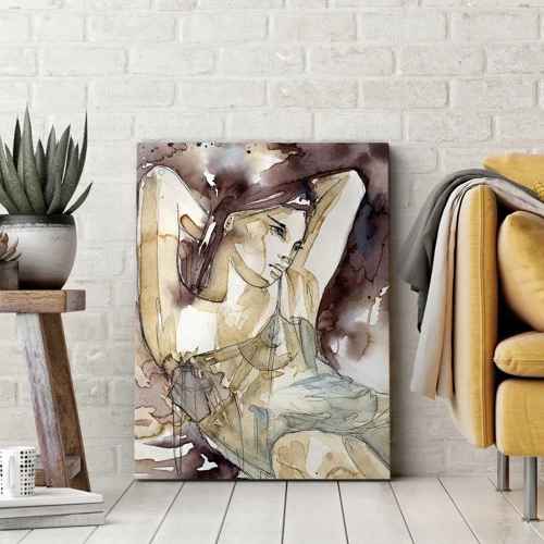 Canvas picture - In Lilly's Mood - 45x80 cm