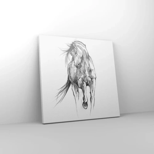 Canvas picture - In a Graceful Trot - 30x30 cm