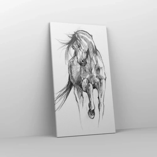 Canvas picture - In a Graceful Trot - 45x80 cm