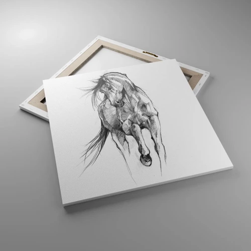 Canvas picture - In a Graceful Trot - 60x60 cm