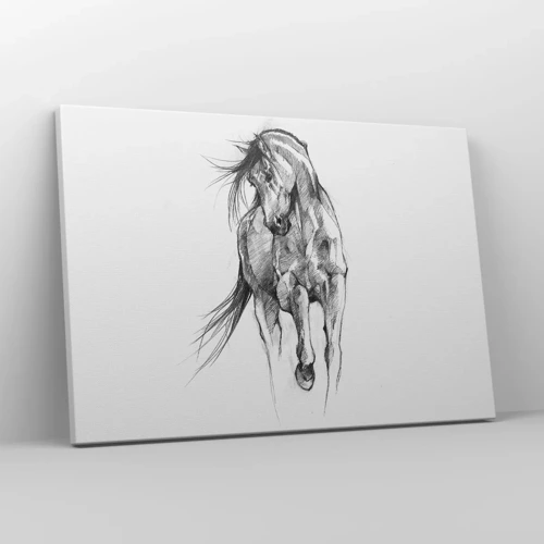 Canvas picture - In a Graceful Trot - 70x50 cm