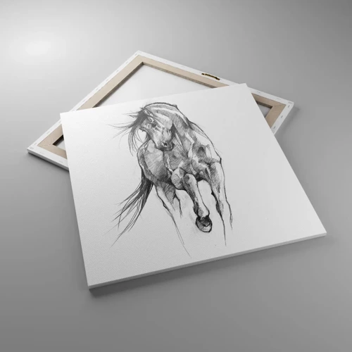 Canvas picture - In a Graceful Trot - 70x70 cm