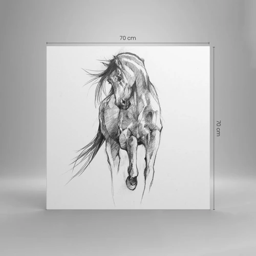 Canvas picture - In a Graceful Trot - 70x70 cm