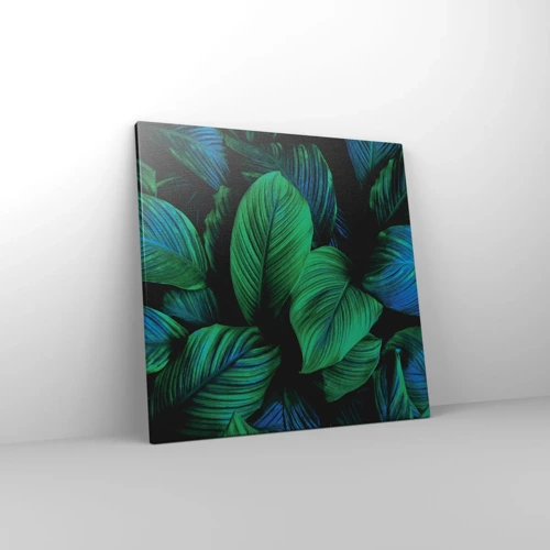 Canvas picture - In a Green Crowd - 50x50 cm