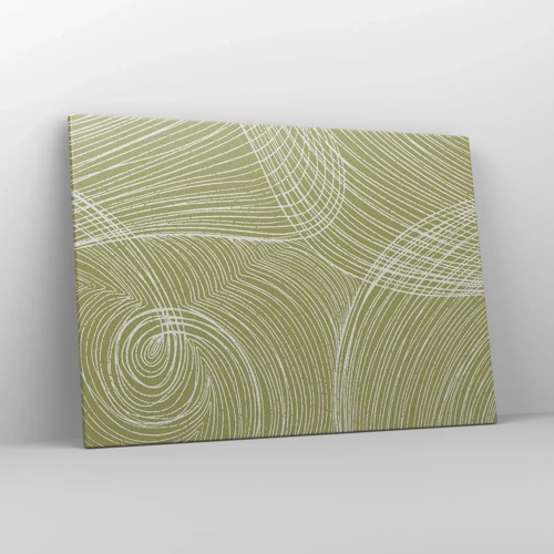 Canvas picture - Intricate Abstract in White - 100x70 cm
