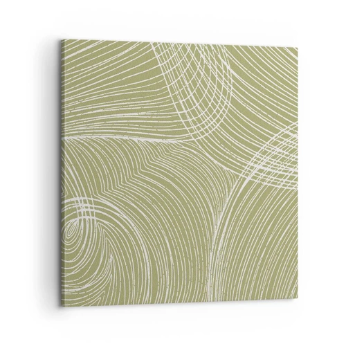 Canvas picture - Intricate Abstract in White - 60x60 cm
