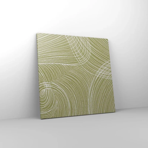 Canvas picture - Intricate Abstract in White - 60x60 cm