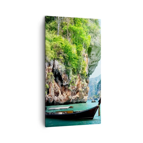 Canvas picture - Invitation for an Exotic Trip - 45x80 cm