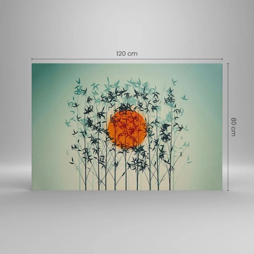 Canvas picture - Japanese Sun - 120x80 cm