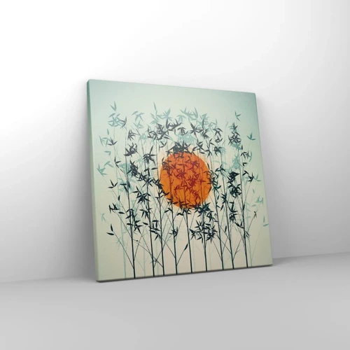 Canvas picture - Japanese Sun - 30x30 cm