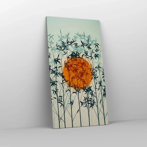 Canvas picture - Japanese Sun - 65x120 cm