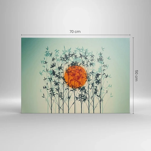 Canvas picture - Japanese Sun - 70x50 cm