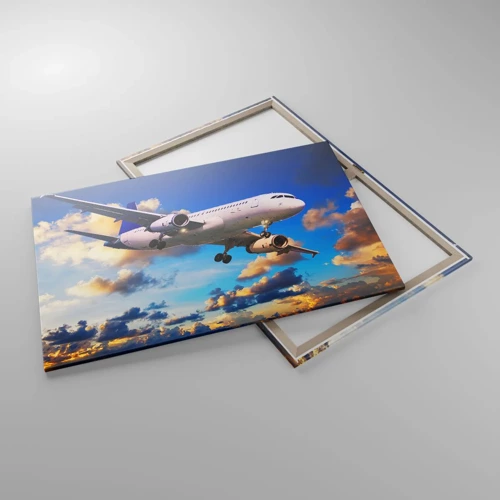 Canvas picture - Journey in White and Blue - 100x70 cm