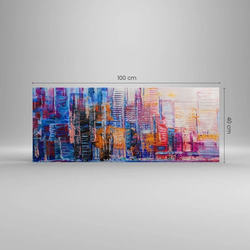 Canvas picture - Joyful Metropolis - 100x40 cm