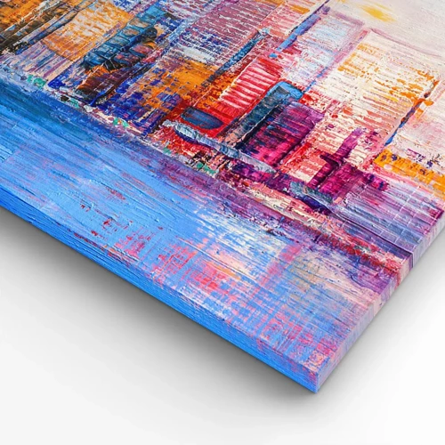 Canvas picture - Joyful Metropolis - 100x40 cm