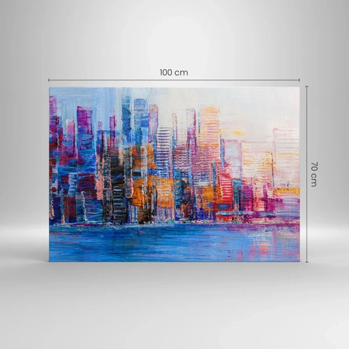 Canvas picture - Joyful Metropolis - 100x70 cm