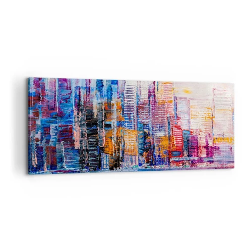 Canvas picture - Joyful Metropolis - 120x50 cm