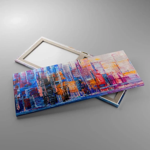 Canvas picture - Joyful Metropolis - 120x50 cm