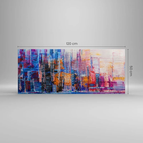 Canvas picture - Joyful Metropolis - 120x50 cm