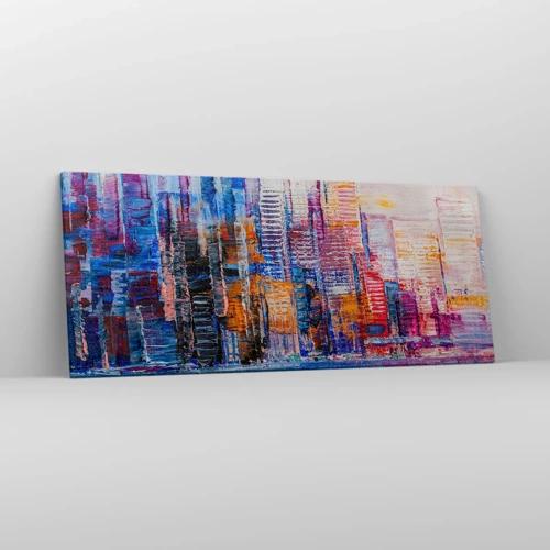 Canvas picture - Joyful Metropolis - 120x50 cm