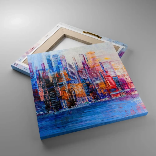 Canvas picture - Joyful Metropolis - 30x30 cm