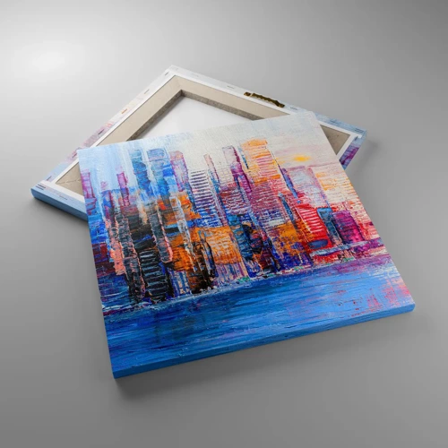 Canvas picture - Joyful Metropolis - 40x40 cm