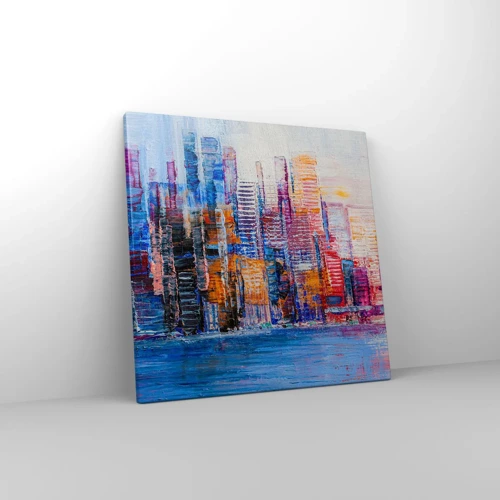 Canvas picture - Joyful Metropolis - 40x40 cm