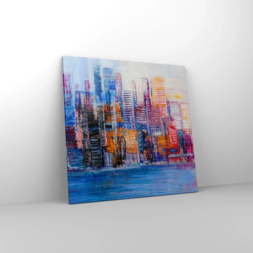 Canvas picture - Joyful Metropolis - 50x50 cm