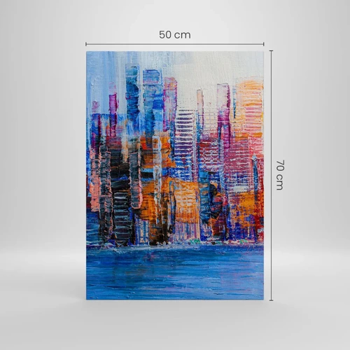 Canvas picture - Joyful Metropolis - 50x70 cm