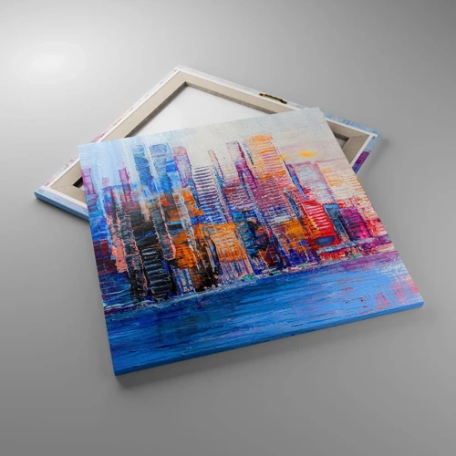 Canvas picture - Joyful Metropolis - 60x60 cm