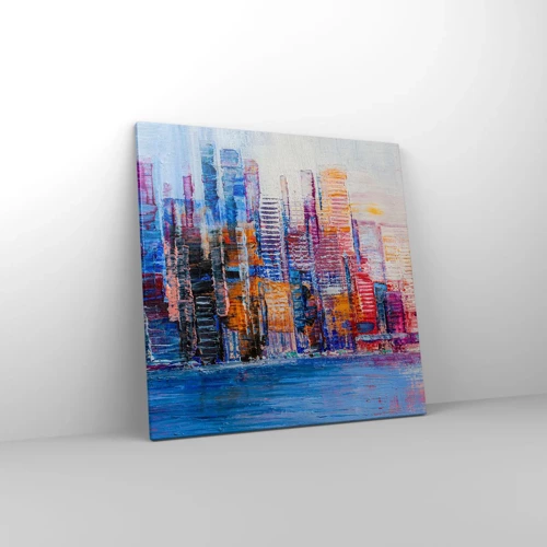 Canvas picture - Joyful Metropolis - 60x60 cm