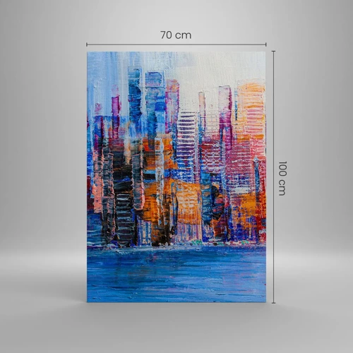 Canvas picture - Joyful Metropolis - 70x100 cm