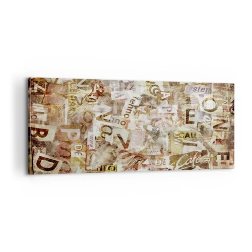 Canvas picture - Jumbled up Words - 100x40 cm