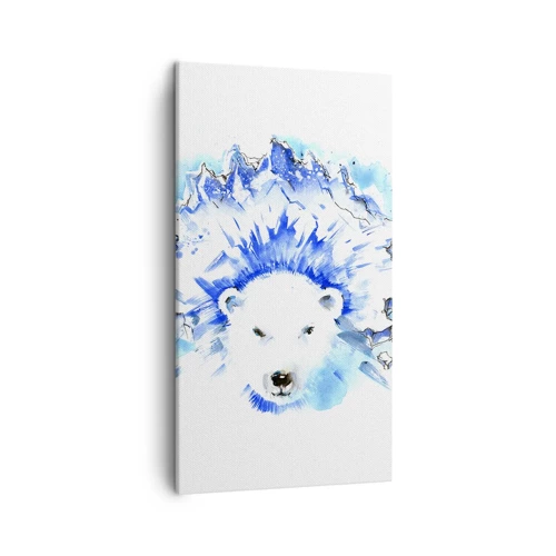 Canvas picture - King of Arctica in Icy Crown - 45x80 cm