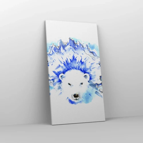 Canvas picture - King of Arctica in Icy Crown - 45x80 cm