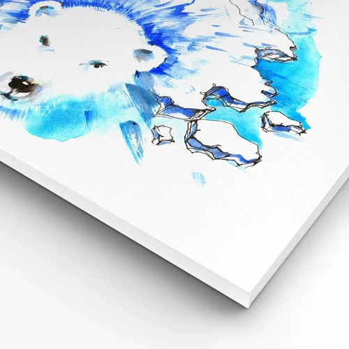 Canvas picture - King of Arctica in Icy Crown - 45x80 cm