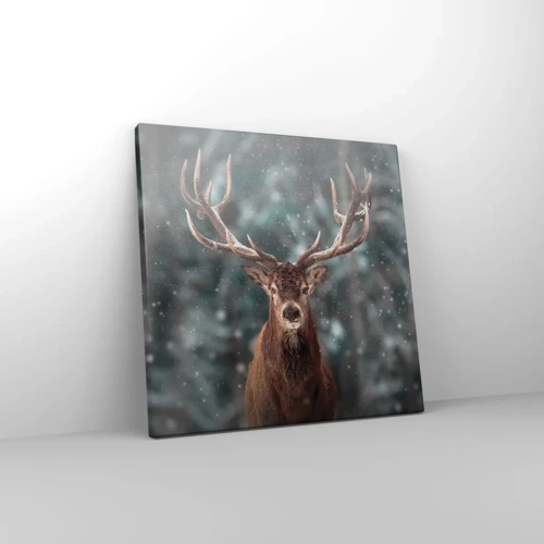 Canvas picture - King of Forest Crowned - 30x30 cm