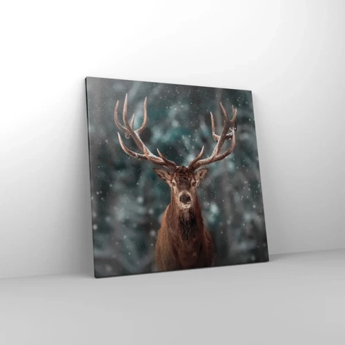 Canvas picture - King of Forest Crowned - 60x60 cm