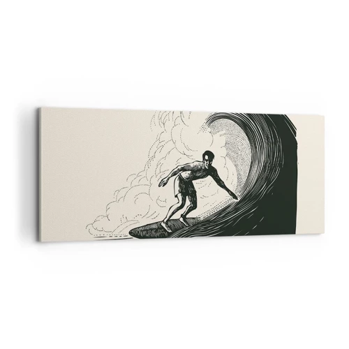 Canvas picture - King of the Wave - 100x40 cm