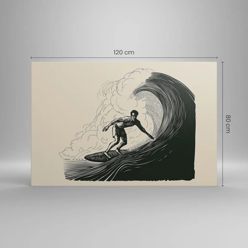 Canvas picture - King of the Wave - 120x80 cm