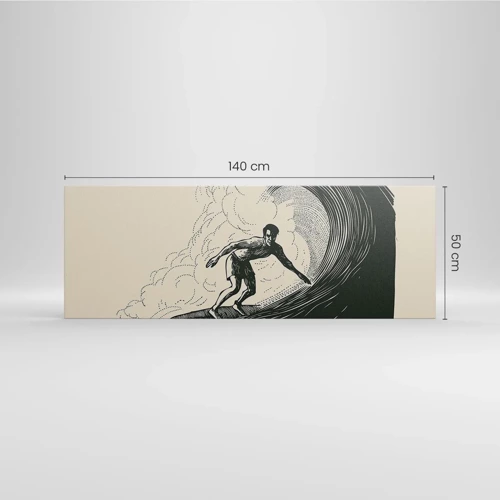 Canvas picture - King of the Wave - 140x50 cm