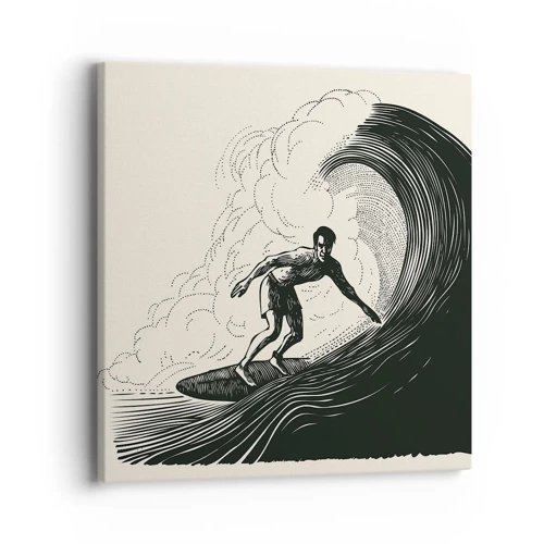 Canvas picture - King of the Wave - 40x40 cm