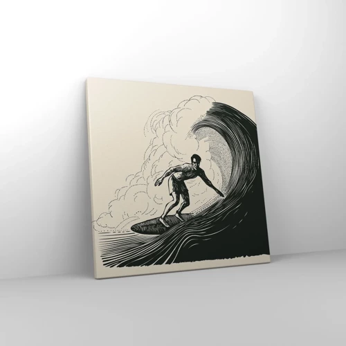 Canvas picture - King of the Wave - 40x40 cm