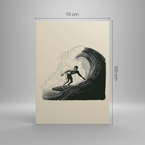 Canvas picture - King of the Wave - 70x100 cm