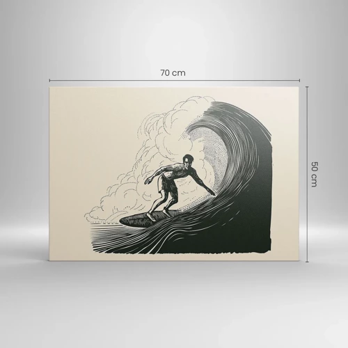 Canvas picture - King of the Wave - 70x50 cm