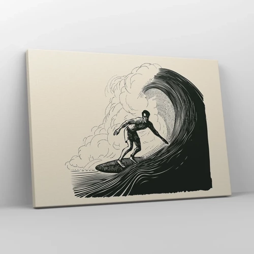 Canvas picture - King of the Wave - 70x50 cm