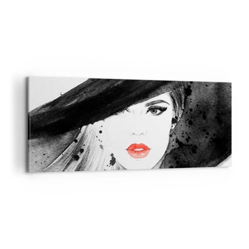 Canvas picture - Lady in Black - 100x40 cm