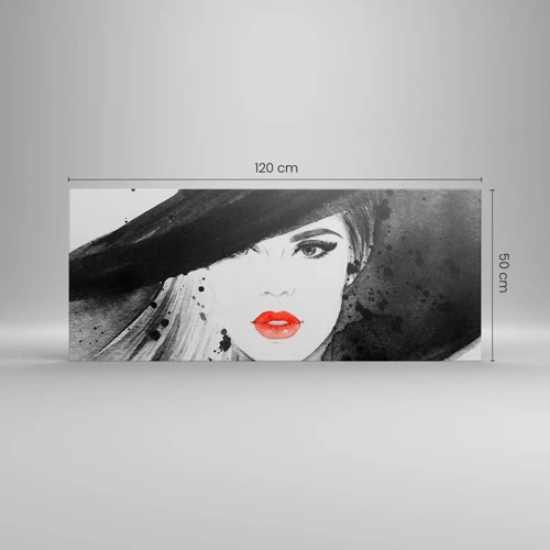 Canvas picture - Lady in Black - 120x50 cm