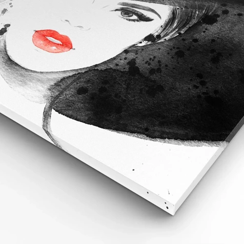 Canvas picture - Lady in Black - 55x100 cm