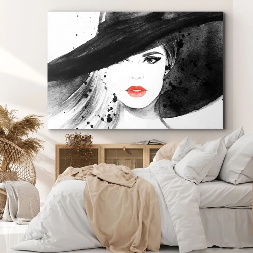 Canvas picture - Lady in Black - 70x50 cm